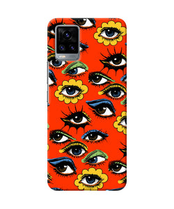 Abstract eyes pattern Vivo V20 Back Cover