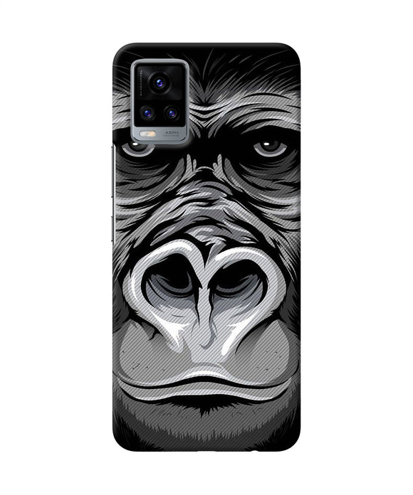 Black chimpanzee Vivo V20 Back Cover