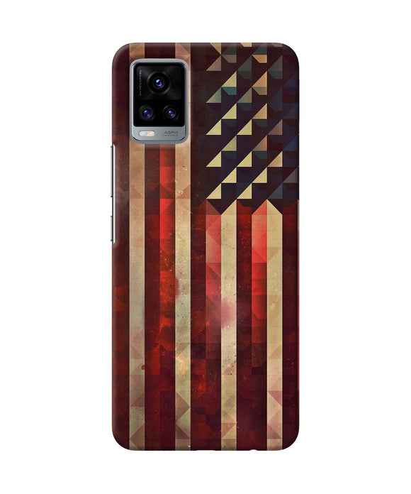 Vintage US flag Vivo V20 Back Cover