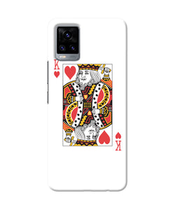 Heart king card Vivo V20 Back Cover