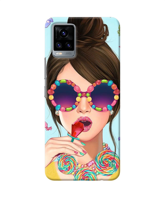 Fashion girl Vivo V20 Back Cover