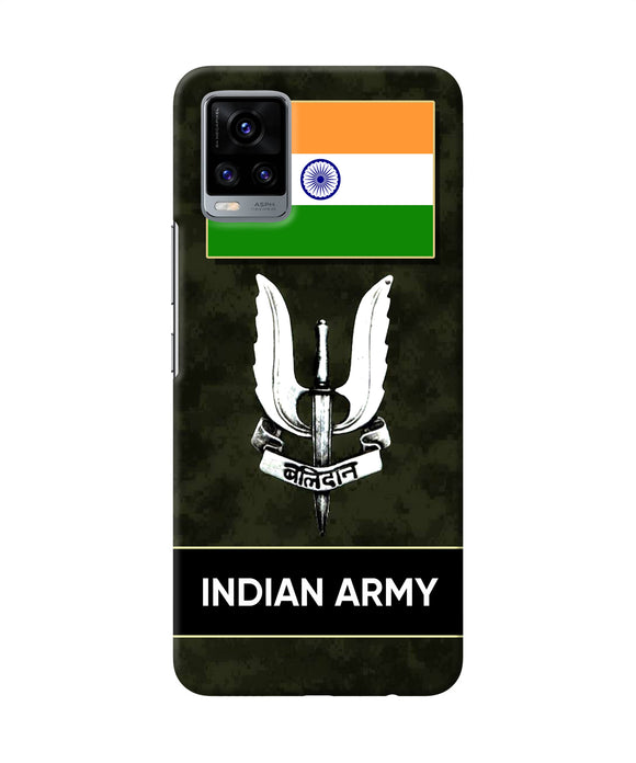 Indian flag balidan logo Vivo V20 Back Cover