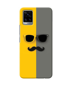 Mustache glass Vivo V20 Back Cover