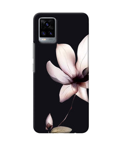 Flower white Vivo V20 Back Cover