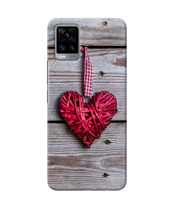 Lace heart Vivo V20 Back Cover