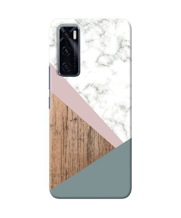 Marble wood Abstract Vivo V20 SE Back Cover