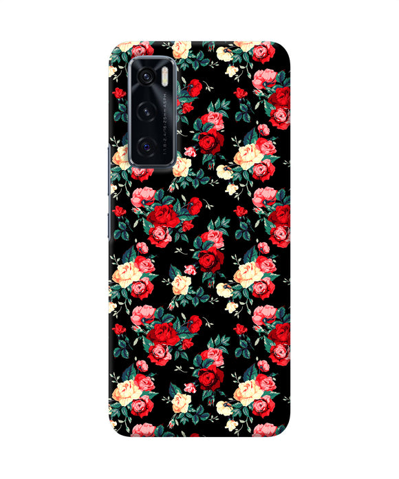 Rose Pattern Vivo V20 SE Back Cover