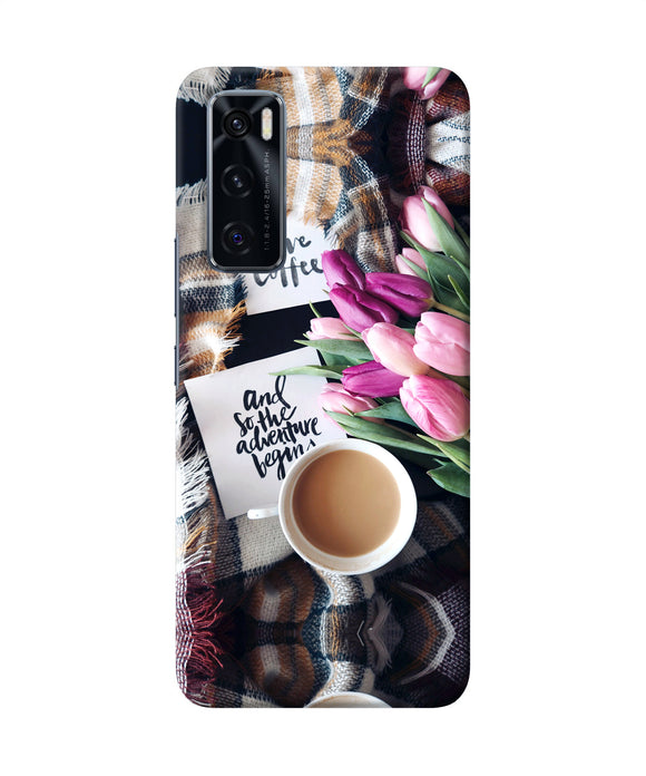 Love Coffee Quotes Vivo V20 SE Back Cover