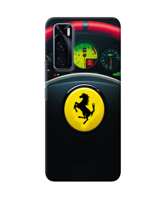 Ferrari Steeriing Wheel Vivo V20 SE Real 4D Back Cover