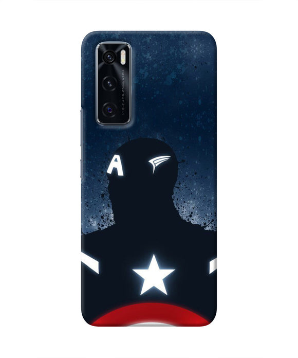 Captain america Shield Vivo V20 SE Real 4D Back Cover