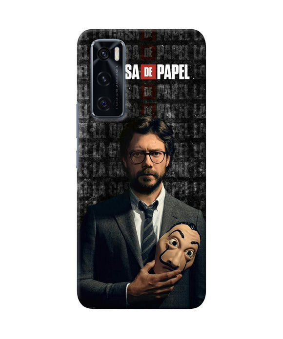 Money Heist Professor with Mask Vivo V20 SE Back Cover