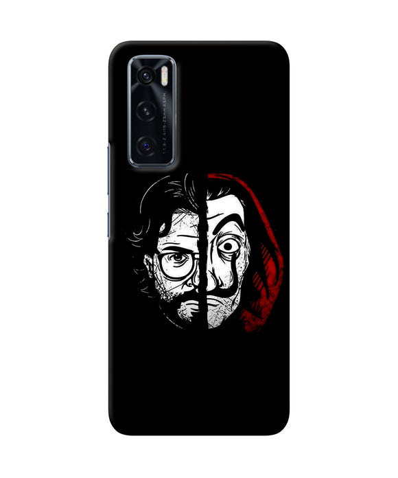 Money Heist Professor Mask Sketch Vivo V20 SE Back Cover