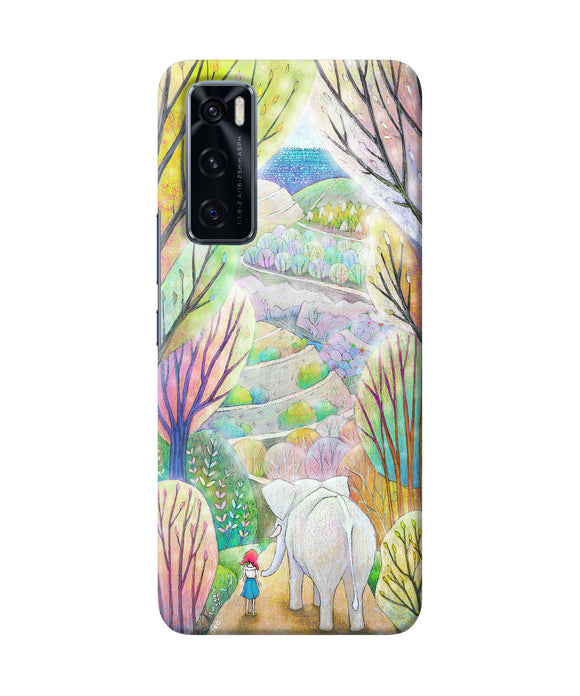 Natual elephant girl Vivo V20 SE Back Cover