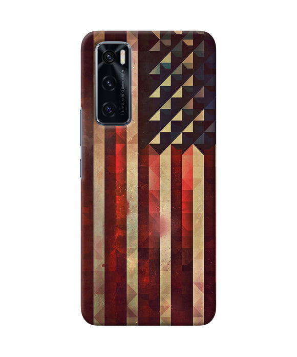 Vintage US flag Vivo V20 SE Back Cover