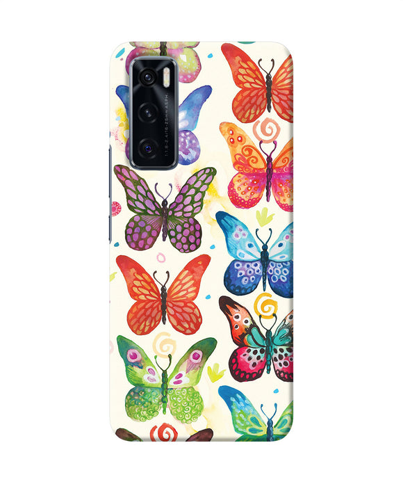Abstract butterfly print Vivo V20 SE Back Cover
