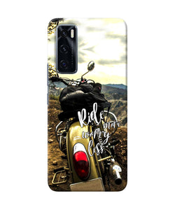 Ride more worry less Vivo V20 SE Back Cover