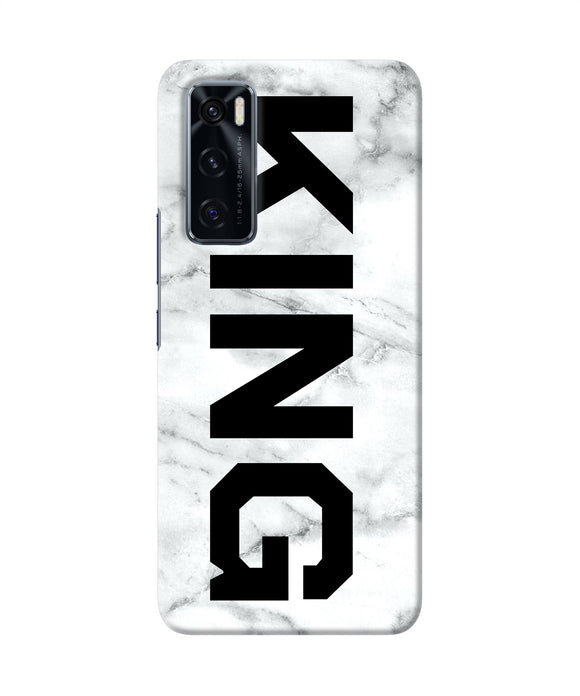 King marble text Vivo V20 SE Back Cover