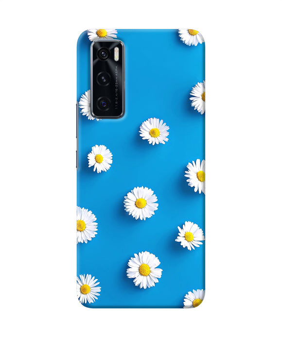 White flowers Vivo V20 SE Back Cover