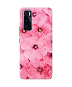 Pink flowers Vivo V20 SE Back Cover