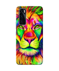 Lion color poster Vivo V20 SE Back Cover