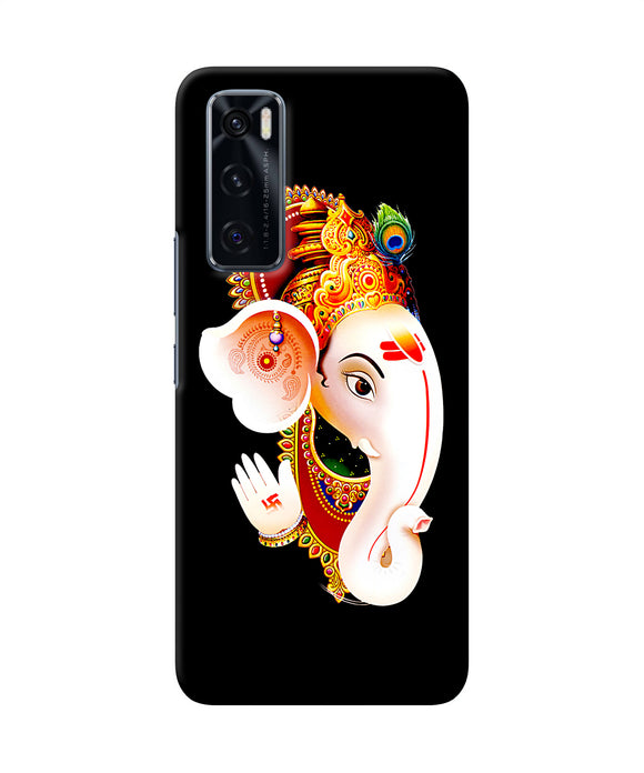 Lord ganesh face Vivo V20 SE Back Cover