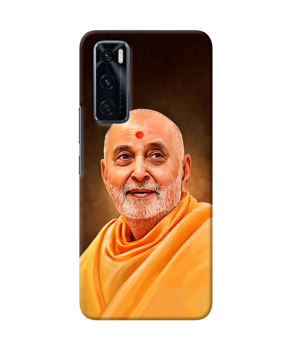 Pramukh swami painting Vivo V20 SE Back Cover