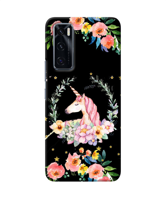 Unicorn flower Vivo V20 SE Back Cover