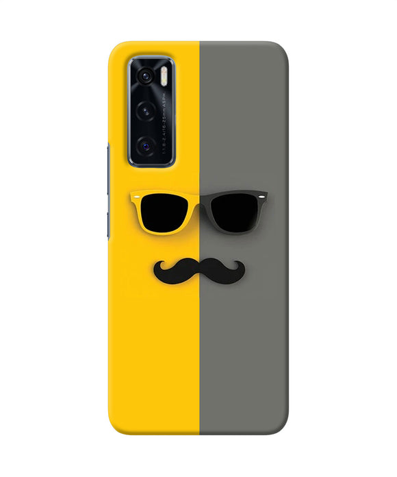 Mustache glass Vivo V20 SE Back Cover