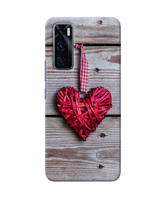 Lace heart Vivo V20 SE Back Cover