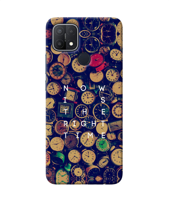 Now is the Right Time Quote Oppo A15/A15s Back Cover