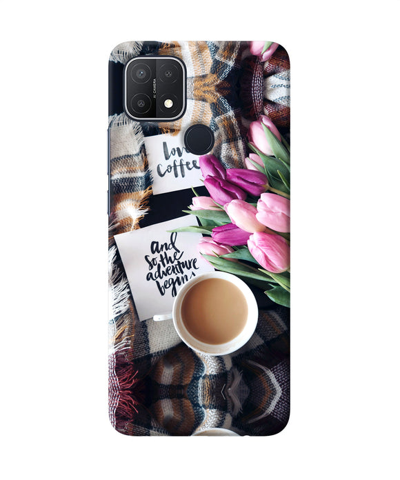 Love Coffee Quotes Oppo A15/A15s Back Cover