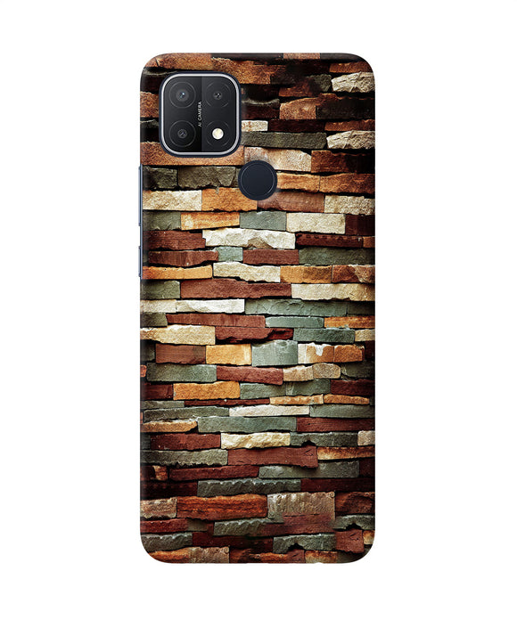 Bricks Pattern Oppo A15/A15s Back Cover