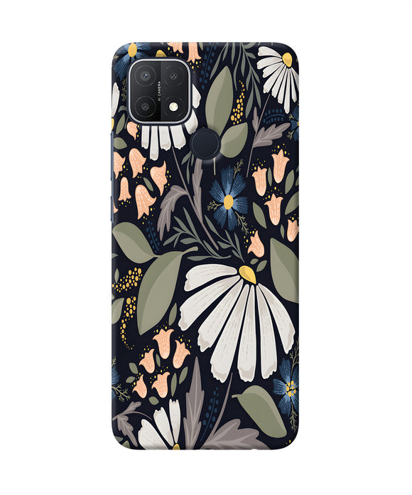 Flowers Art Oppo A15/A15s Back Cover