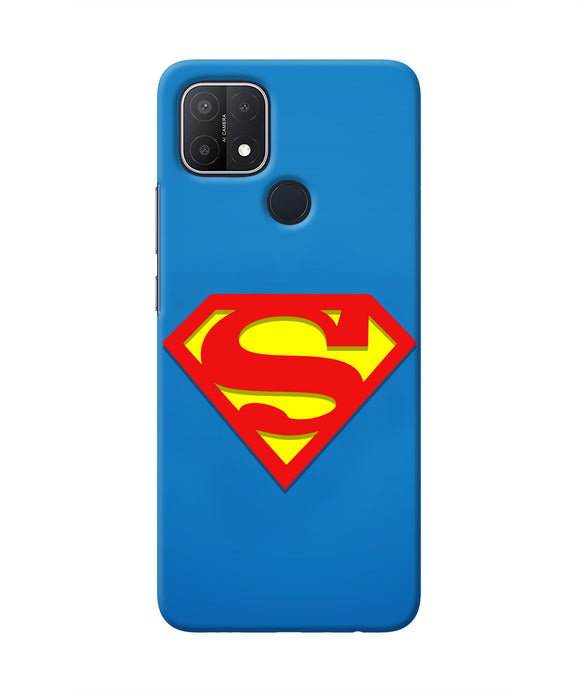 Superman Blue Oppo A15/A15s Real 4D Back Cover