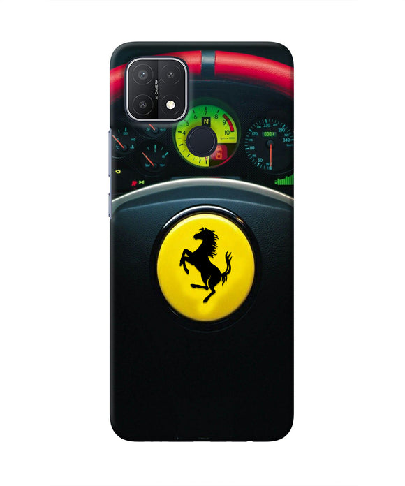Ferrari Steeriing Wheel Oppo A15/A15s Real 4D Back Cover