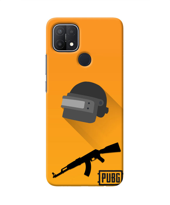 PUBG Helmet and Gun Oppo A15/A15s Real 4D Back Cover