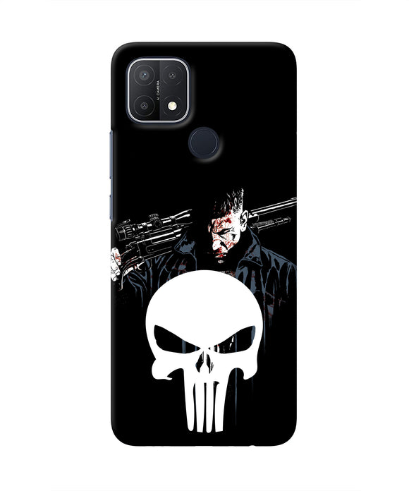 Punisher Character Oppo A15/A15s Real 4D Back Cover