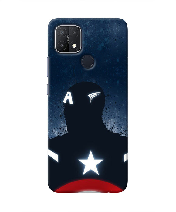 Captain america Shield Oppo A15/A15s Real 4D Back Cover