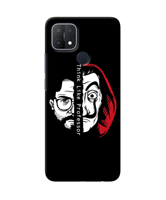 Money Heist Think Like Professor Oppo A15/A15s Back Cover