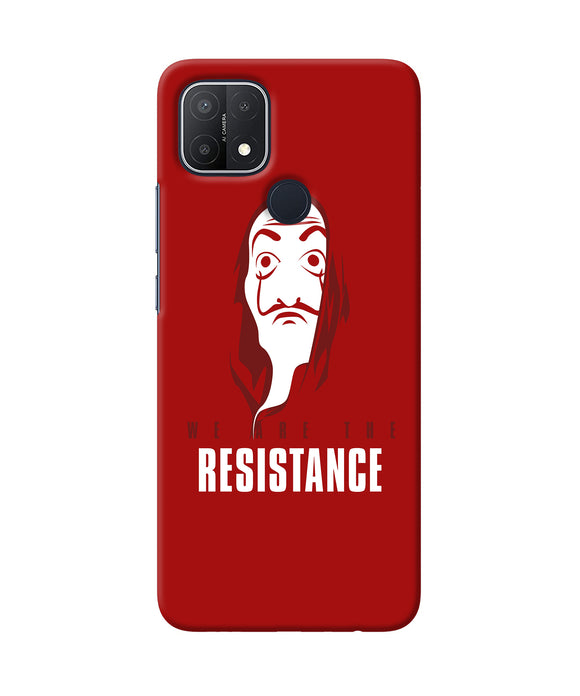 Money Heist Resistance Quote Oppo A15/A15s Back Cover