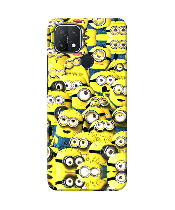 Minions mini crowd Oppo A15/A15s Back Cover