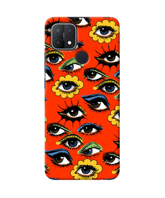 Abstract eyes pattern Oppo A15/A15s Back Cover