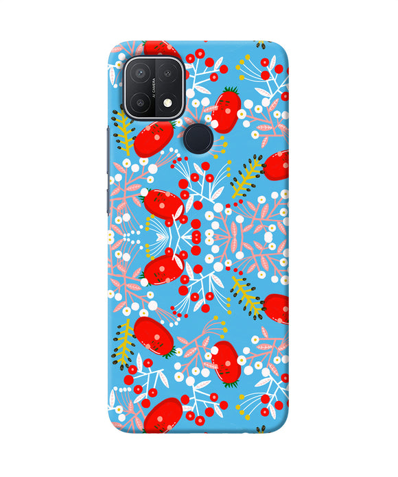 Small red animation pattern Oppo A15/A15s Back Cover