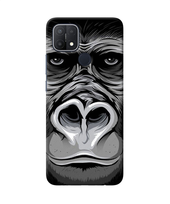 Black chimpanzee Oppo A15/A15s Back Cover