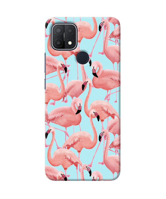 Abstract sheer bird print Oppo A15/A15s Back Cover