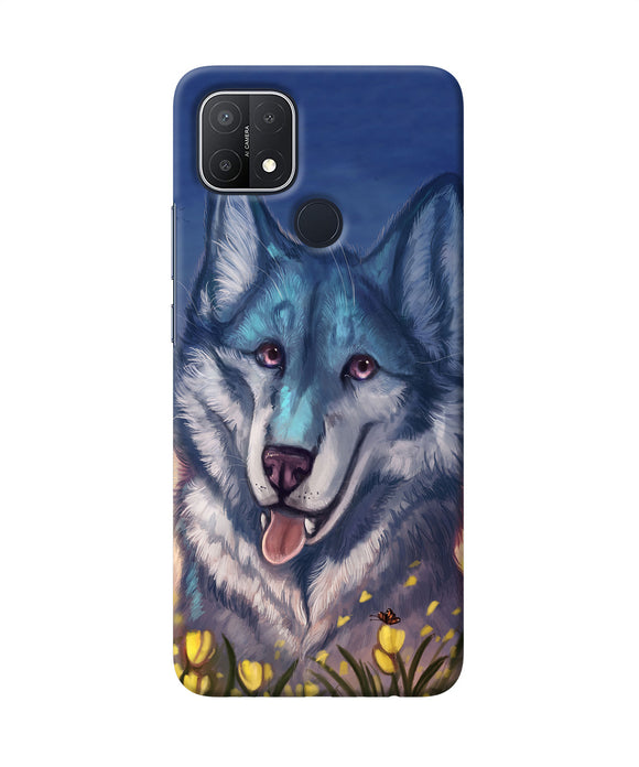 Cute wolf Oppo A15/A15s Back Cover