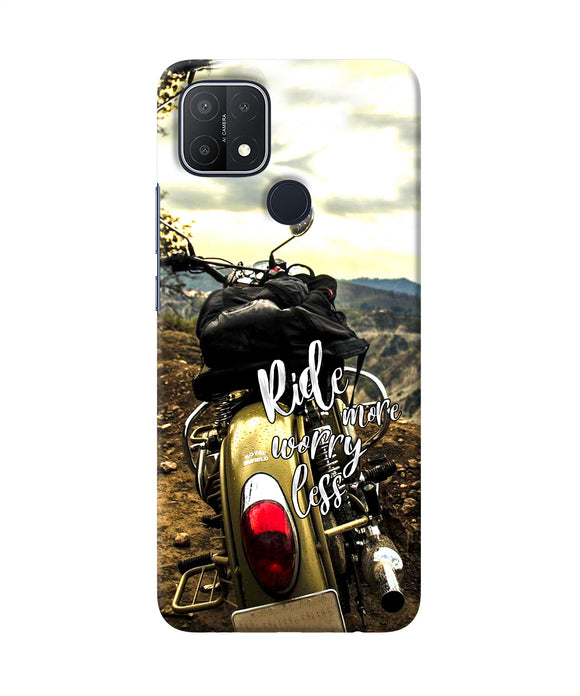 Ride more worry less Oppo A15/A15s Back Cover