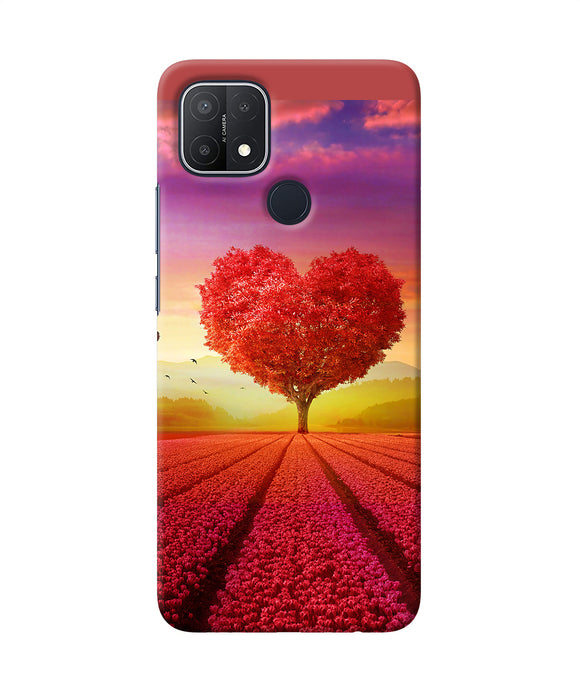 Natural heart tree Oppo A15/A15s Back Cover