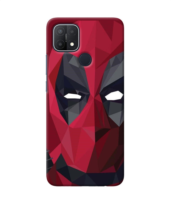 Abstract deadpool mask Oppo A15/A15s Back Cover