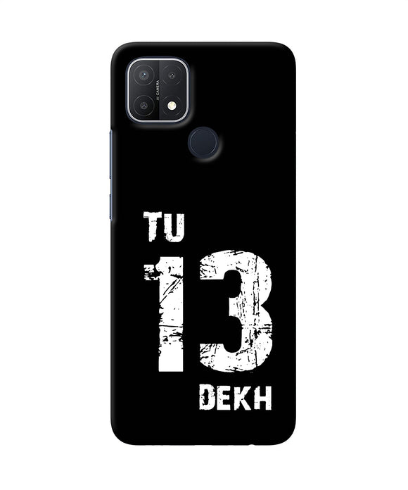 Tu tera dekh quote Oppo A15/A15s Back Cover